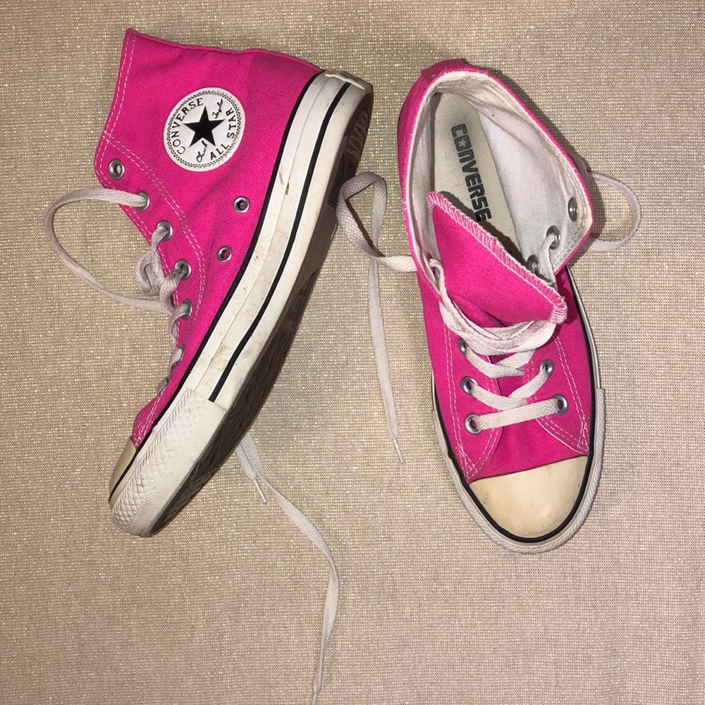 Hot Pink Chuck Taylor All Star High Tops